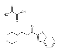 1-(1-benzothiophen-2-yl)-3-morpholin-4-ylpropan-1-one,oxalic acid Structure