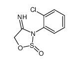 3-(2-chlorophenyl)-2-oxooxathiazolidin-4-imine Structure