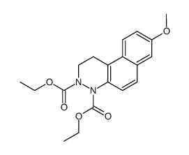 8-methoxy-1,2-dihydro-benzo[f]cinnoline-3,4-dicarboxylic acid diethyl ester结构式