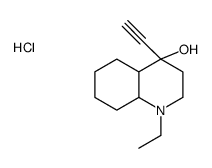 1-ethyl-4-ethynyl-2,3,4a,5,6,7,8,8a-octahydroquinolin-4-ol,hydrochloride结构式