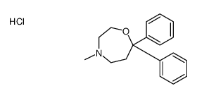 4-methyl-7,7-diphenyl-1,4-oxazepane,hydrochloride结构式