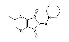 2-methyl-6-piperidin-1-ylsulfanyl-2,3-dihydro-[1,4]dithiino[2,3-c]pyrrole-5,7-dione结构式