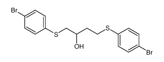 1,4-bis[(4-bromophenyl)sulfanyl]butan-2-ol结构式