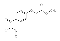 Acetic acid,2-[4-(2-chloro-2-nitrosoacetyl)phenoxy]-, methyl ester结构式