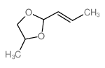 1,3-Dioxolane,4-methyl-2-(1-propen-1-yl)- Structure