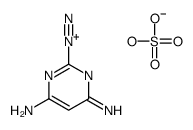 4,6-diaminopyrimidine-2-diazonium,hydrogen sulfate结构式