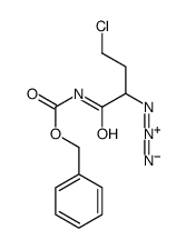 benzyl N-(2-azido-4-chlorobutanoyl)carbamate结构式