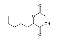 2-acetyloxyheptanoic acid Structure