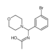 N-[(3-bromophenyl)-morpholin-4-ylmethyl]acetamide结构式