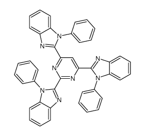 2-[2,6-bis(1-phenylbenzimidazol-2-yl)pyrimidin-4-yl]-1-phenylbenzimidazole结构式