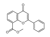 methyl 4-oxo-2-phenylchromene-8-carboxylate Structure