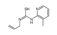 1-(3-methylpyridin-2-yl)-3-prop-2-enylthiourea结构式