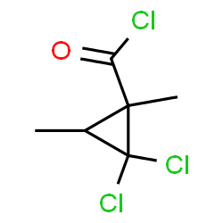 Cyclopropanecarbonyl chloride, 2,2-dichloro-1,3-dimethyl- (9CI)结构式