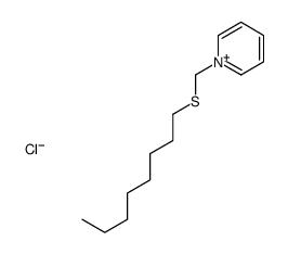 1-(octylsulfanylmethyl)pyridin-1-ium,chloride Structure