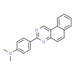 3-[4-(Dimethylamino)phenyl]benzo[f]quinazoline结构式