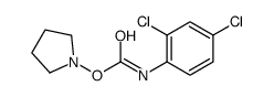 pyrrolidin-1-yl N-(2,4-dichlorophenyl)carbamate结构式