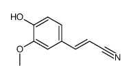 4-hydroxy-3-methoxy-trans-cinnamic acid nitrile结构式