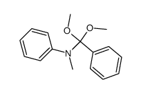 N-(dimethoxy(phenyl)methyl)-N-methylaniline结构式