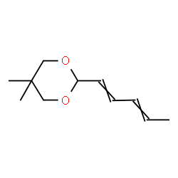 5,5-Dimethyl-2-(1,3-pentadienyl)-1,3-dioxane Structure