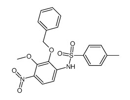 2-benzyloxy-3-methoxy-4-nitro-N-(p-toluenesulfonyl)aniline Structure