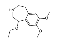 1-Ethoxy-1,2,4,5--tetrahydro-7,8-dimethoxy-3H,3-benzazepine Structure