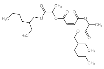 2-Butenedioicacid (2Z)-, bis[2-[(2-ethylhexyl)oxy]-1-methyl-2-oxoethyl] ester (9CI)结构式