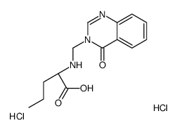 (2S)-2-[(4-oxoquinazolin-3-yl)methylamino]pentanoic acid,dihydrochloride结构式