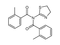 N-(4,5-dihydro-1,3-thiazol-2-yl)-2-methyl-N-(2-methylbenzoyl)benzamide结构式