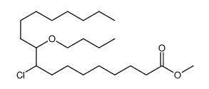 methyl 10-butoxy-9-chlorooctadecanoate Structure