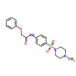 N-{4-[(4-Methyl-1-piperazinyl)sulfonyl]phenyl}-2-phenoxyacetamide Structure