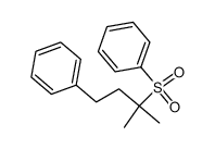 (rac)-[(2-methyl-4-phenylbutan-2-yl)sulfonyl]-benzene结构式