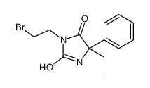 3-(2-bromoethyl)-5-ethyl-5-phenylimidazolidine-2,4-dione结构式