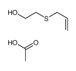 acetic acid,2-prop-2-enylsulfanylethanol结构式