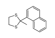 2-methyl-2-naphthalen-1-yl-1,3-dithiolane结构式