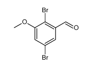 2,5-dibromo-3-methoxybenzaldehyde Structure