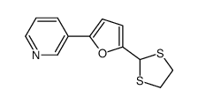 3-[5-(1,3-dithiolan-2-yl)furan-2-yl]pyridine结构式