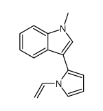 1-methyl-3-(1-vinyl-1H-pyrrol-2-yl)-1H-indole Structure