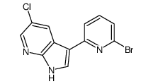 3-(6-Bromo-2-pyridinyl)-5-chloro-1H-pyrrolo[2,3-b]pyridine Structure