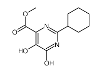 Methyl 2-cyclohexyl-5-hydroxy-6-oxo-1,6-dihydro-4-pyrimidinecarbo xylate Structure