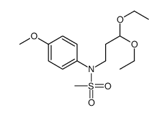 N-(3,3-diethoxypropyl)-N-(4-methoxyphenyl)methanesulfonamide Structure