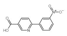 6-(3-Nitrophenyl)-nicotinic acid结构式