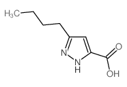 5-Butyl-2H-pyrazole-3-carboxylic acid structure