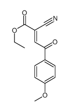 ethyl 2-cyano-4-(4-methoxyphenyl)-4-oxobut-2-enoate结构式