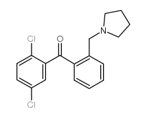 2,5-DICHLORO-2'-PYRROLIDINOMETHYL BENZOPHENONE图片