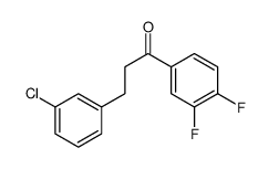 3-(3-CHLOROPHENYL)-3',4'-DIFLUOROPROPIOPHENONE picture