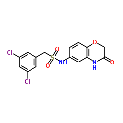 1-(3,5-Dichlorophenyl)-N-(3-oxo-3,4-dihydro-2H-1,4-benzoxazin-6-yl)methanesulfonamide Structure