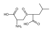 2-{[(2R)-2-Amino-2-carboxyethyl]sulfinyl}-4-methylpentanoic acid Structure