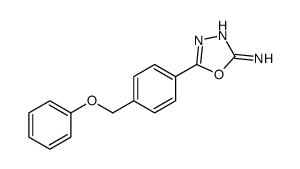 5-[4-(phenoxymethyl)phenyl]-1,3,4-oxadiazol-2-amine结构式