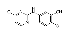 2-chloro-5-[(4-methoxypyrimidin-2-yl)amino]phenol Structure