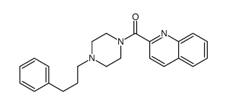 [4-(3-phenylpropyl)piperazin-1-yl]-quinolin-2-ylmethanone Structure